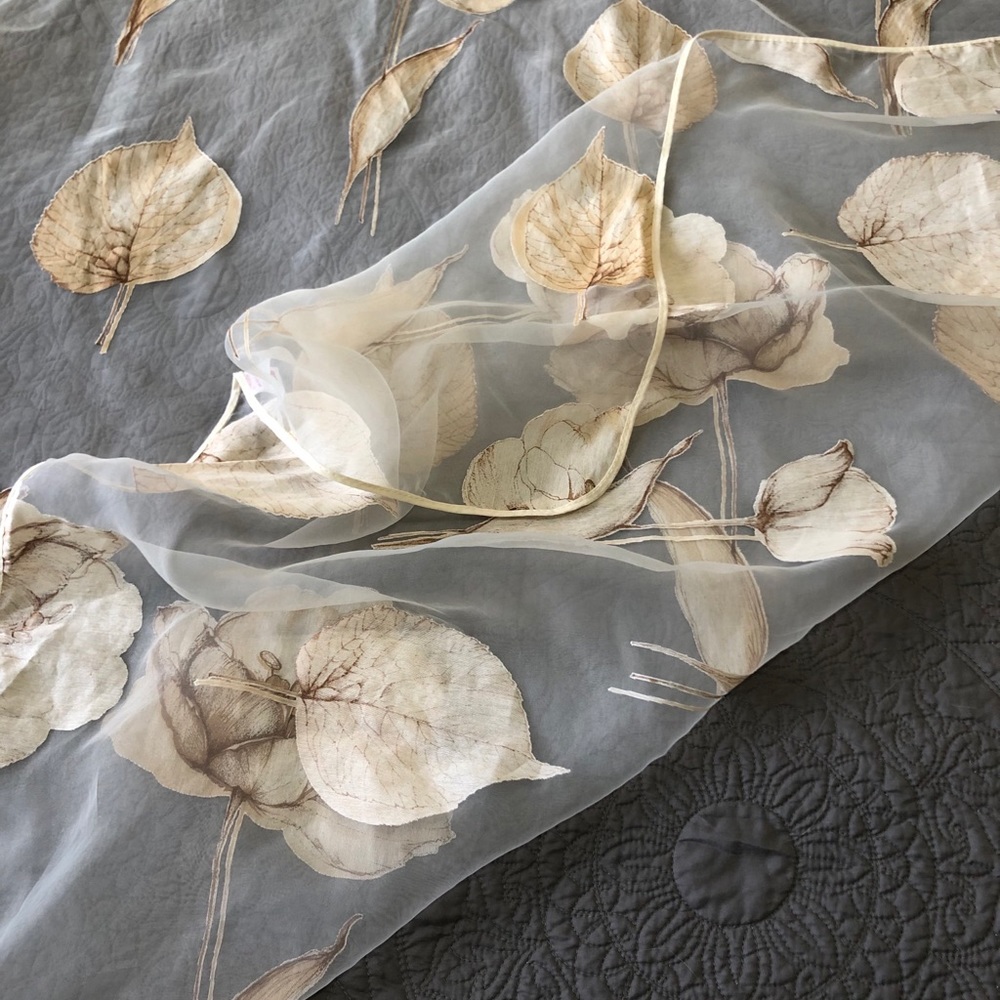 Sheer Table Cloth from France